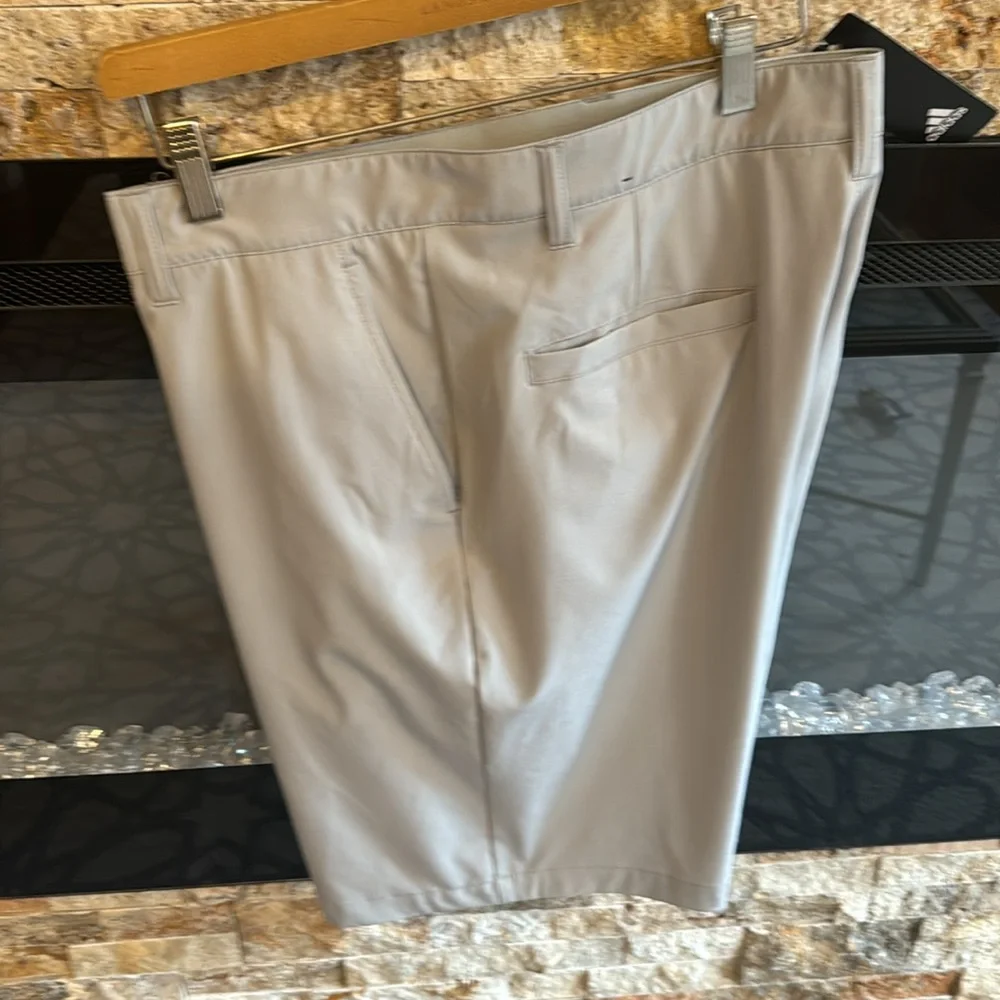 adidas Men’s Light Gray Athletic Golf Shorts